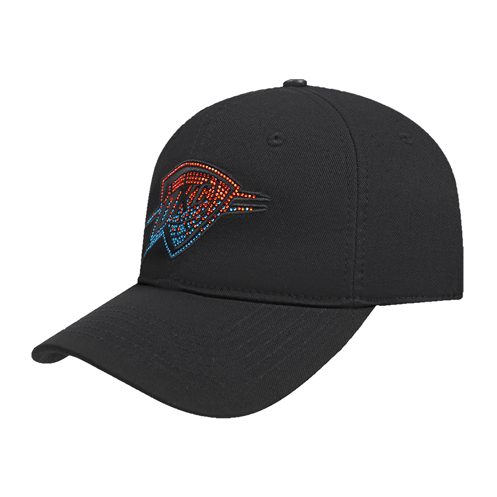 NBA OKLAHOMA CITY THUNDER JEWELS WOMEN'S DAD HAT (BLACK)