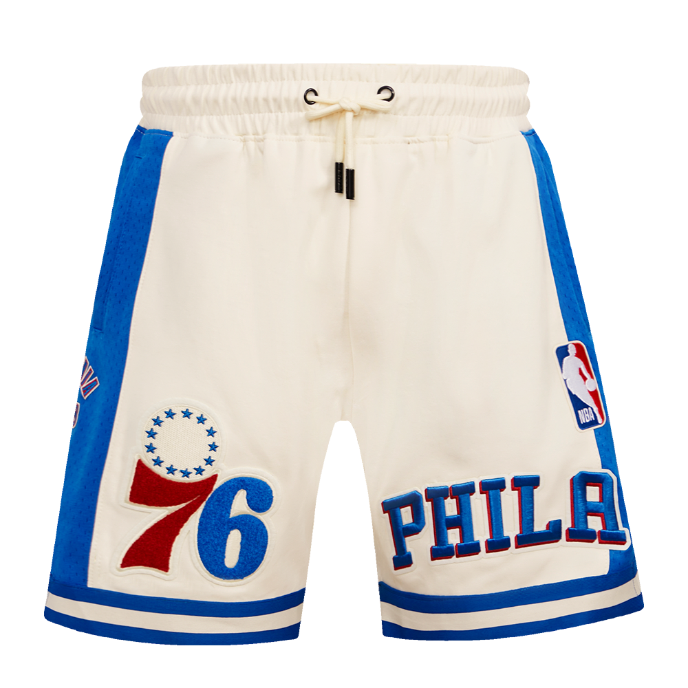 NBA PHILADELPHIA 76ERS RETRO CLASSIC MEN´S 2.0 SHORT (EGGSHELL/ ROYAL BLUE)