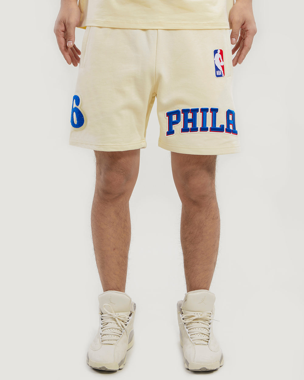 NBA PHILADELPHIA 76ERS RETRO CLASSIC MEN'S SHORT (EGGSHELL)