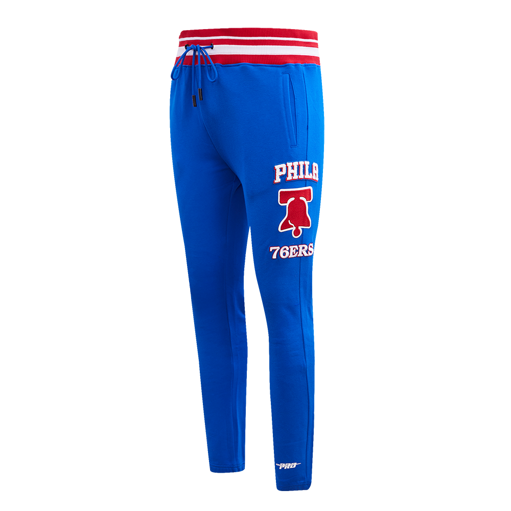 NBA PHILADELPHIA 76ERS RETRO CLASSIC MEN'S SWEATPANT (ROYAL BLUE/RED)