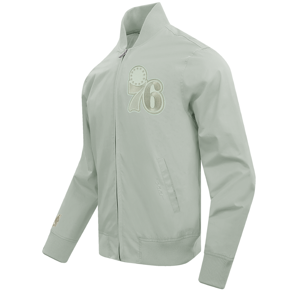 NBA PHILADELPHIA 76ERS NEUTRAL MEN'S TWILL JACKET (MOSS)