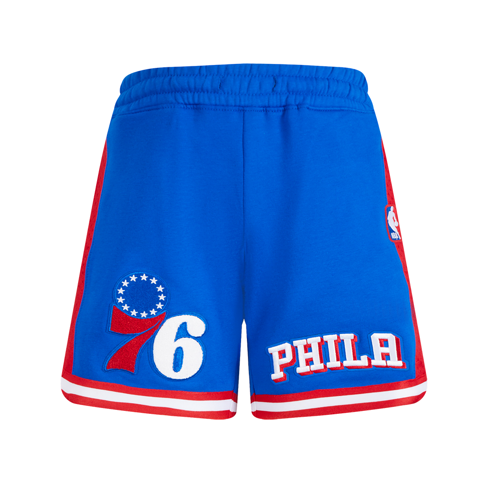 NBA PHILADELPHIA 76ERS RETRO CLASSIC BIG BOY'S FLC 2.0 SHORT (ROYAL BLUE/RED)