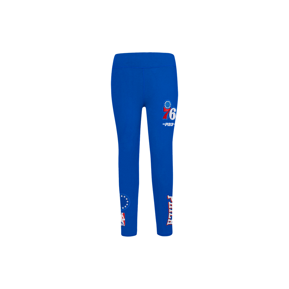 NBA PHILADELPHIA 76ERS CLASSIC LITTLE GIRLS LEGGING (ROYAL BLUE)