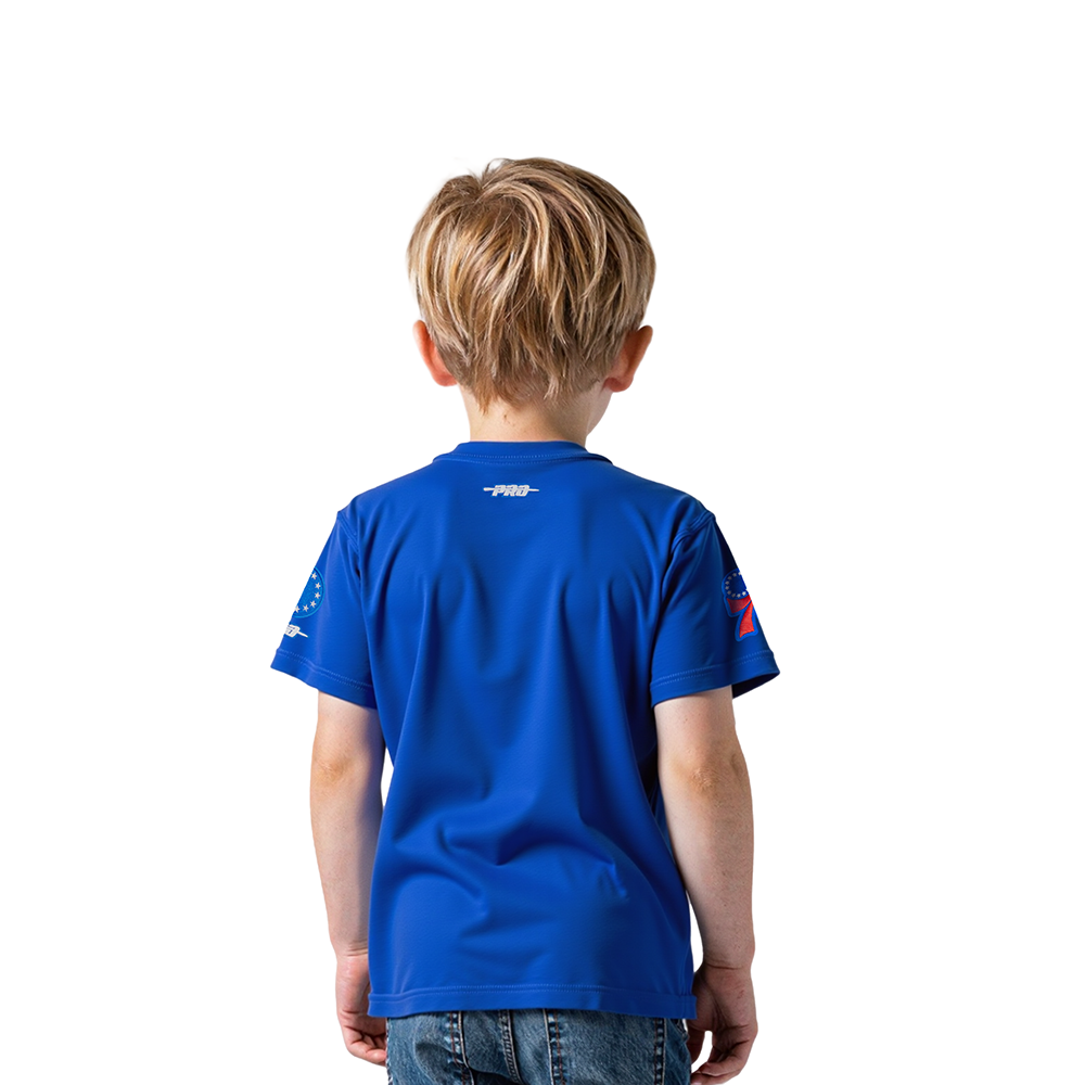 NBA PHILADELPHIA 76ERS CLASSIC TODDLER BOYS SHORT SLEEVE TEE (ROYAL BLUE)
