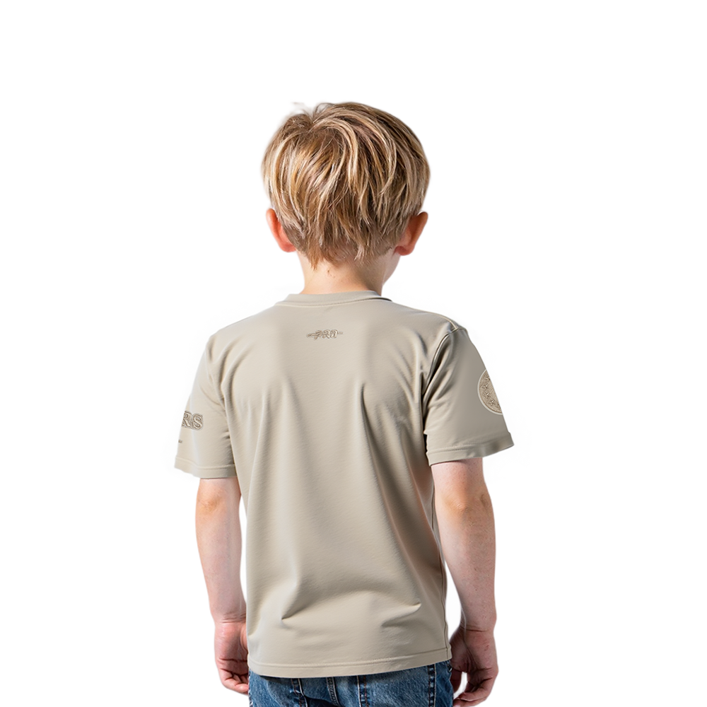 NBA PHILADELPHIA 76ERS NEUTRAL TODDLER BOYS SHORT SLEEVE TEE (TAUPE)