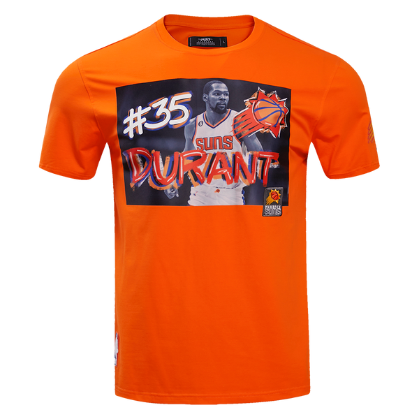 NBA PHOENIX SUNS KEVIN DURANT 35 YEARBOOK MEN S TEE ORANGE Pro Standard