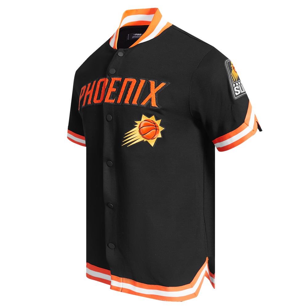 PHOENIX SUNS CLASSIC MEN'S WARM UP JACKET (BLACK/ORANGE)