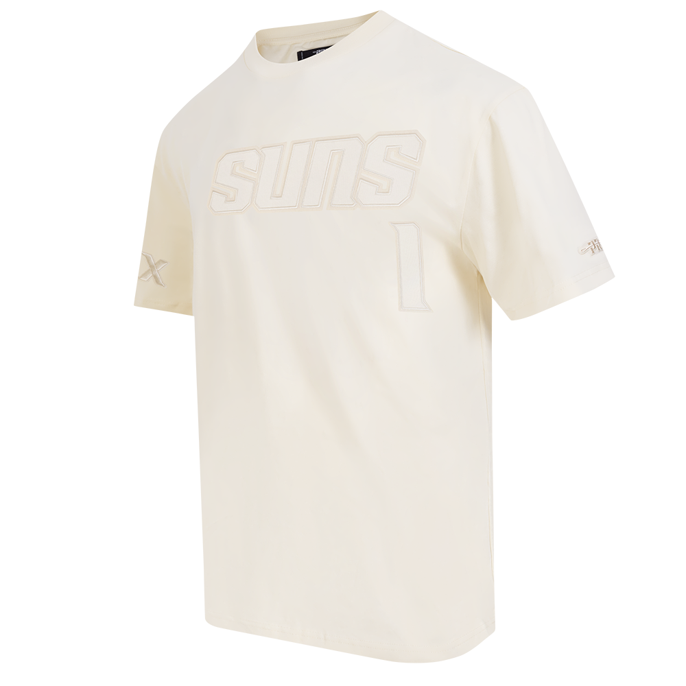 NBA PHOENIX SUNS DEVIN BOOKER #1 NEUTRAL PNN MEN'S CJ DROP SHOULDER TEE (EGGSHELL)