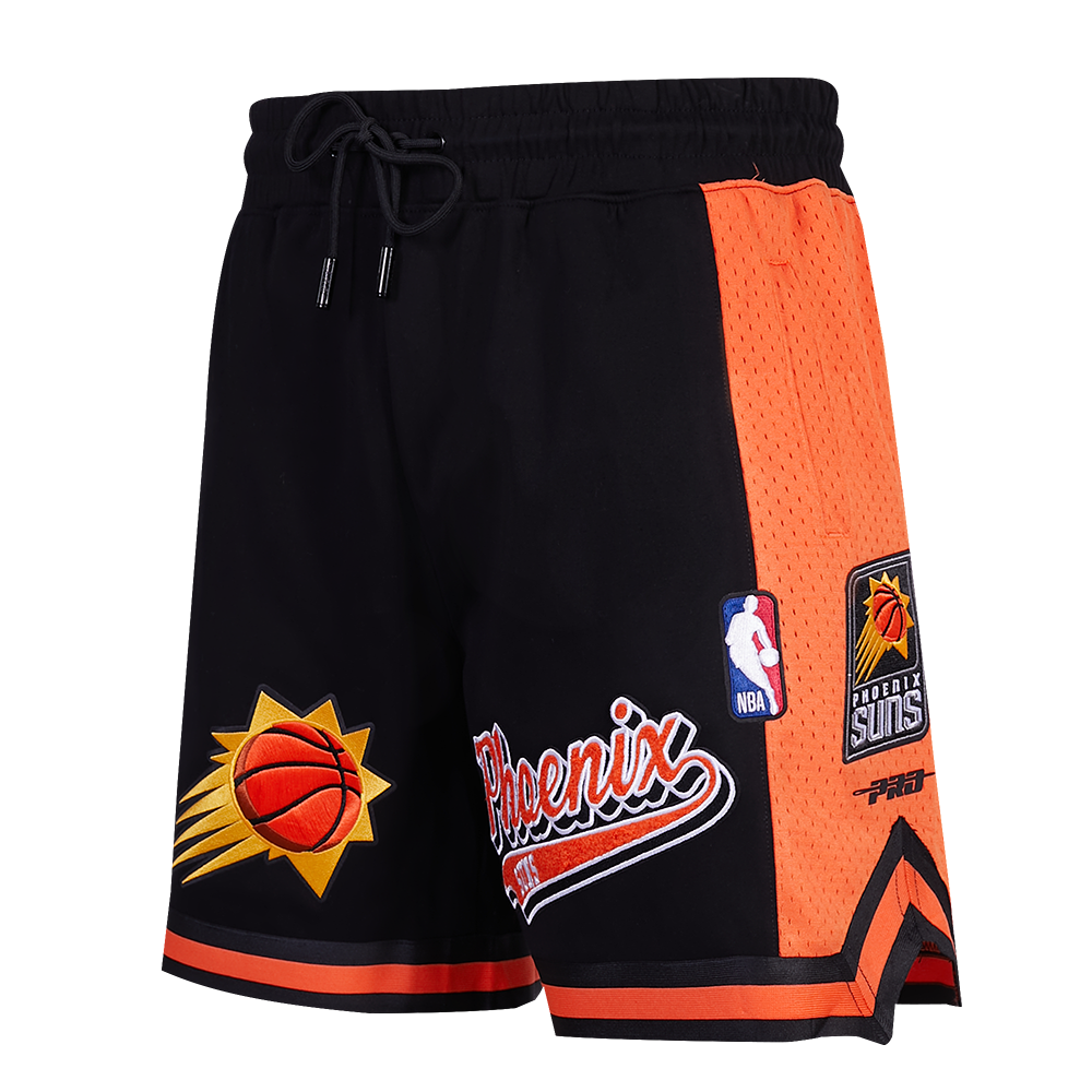 NBA PHOENIX SUNS SCRIPT TAIL MEN'S DOUBLE KNIT 2.0 SHORT (BLACK/ORANGE ...