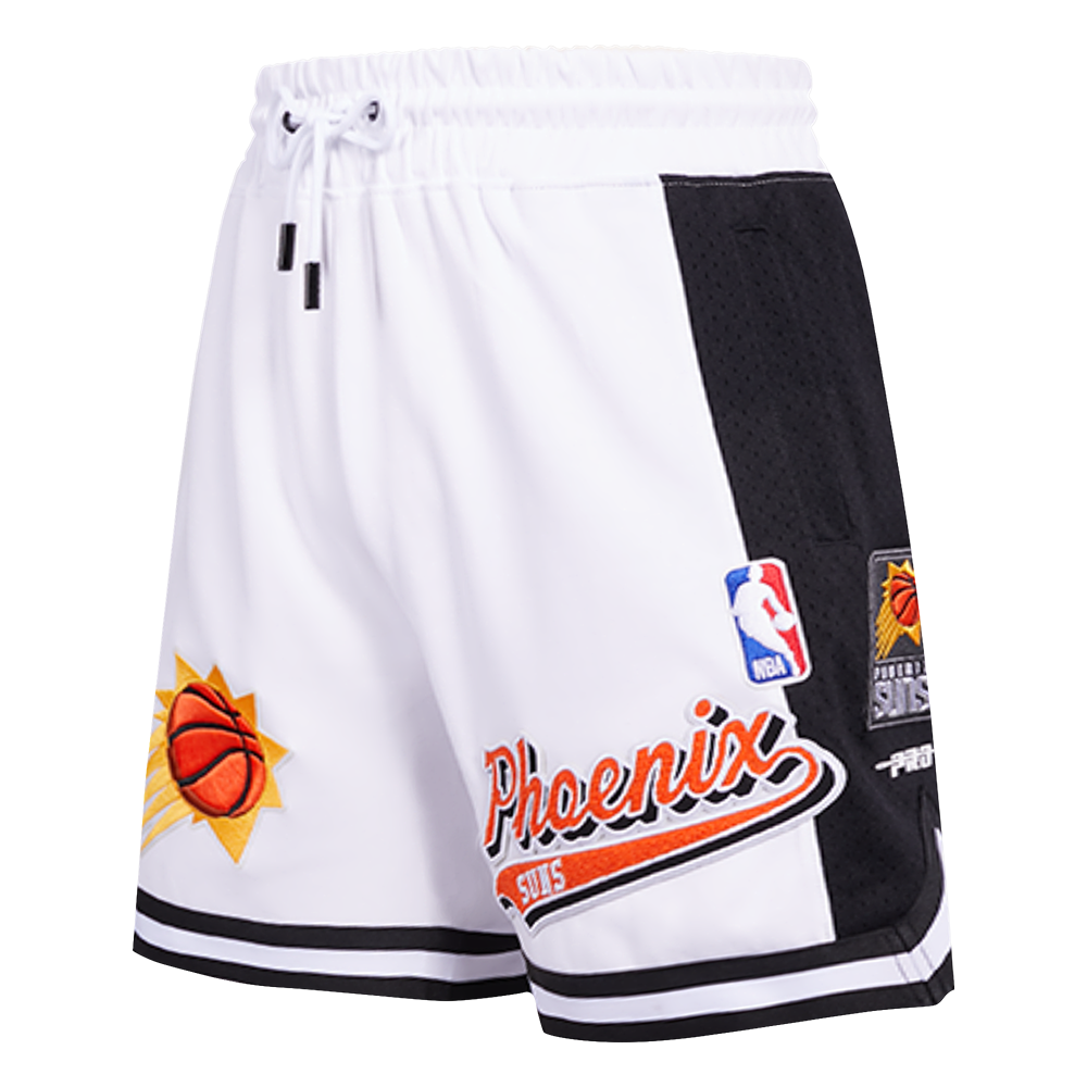 NBA PHOENIX SUNS SCRIPT TAIL MEN'S DOUBLE KNIT 2.0 SHORT (WHITE/BLACK ...