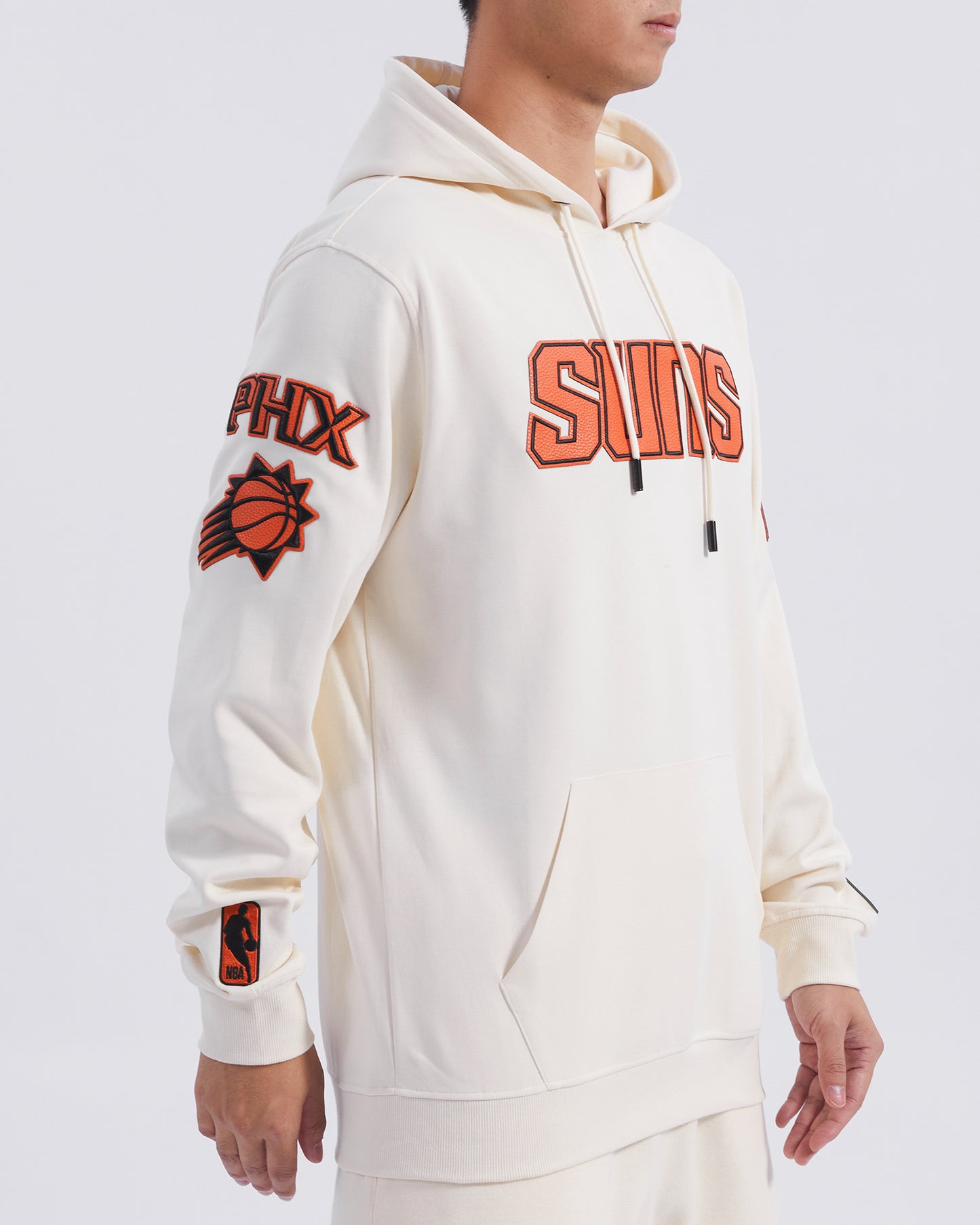 NBA PHOENIX SUNS NBA TONAL MEN'S DK PO HOODIE (EGGSHELL)