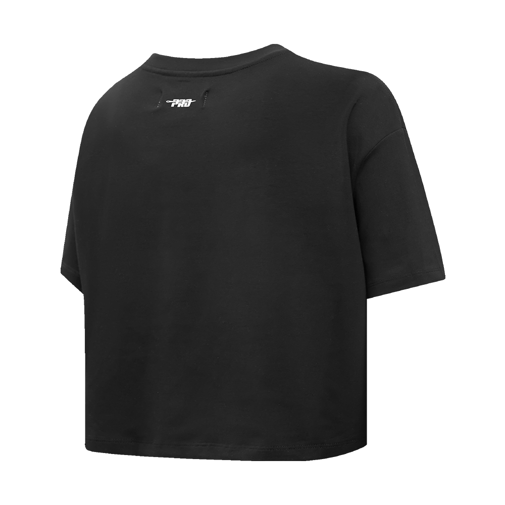 NBA PHOENIX SUNS SCRIPT TAIL WOMEN'S SINGLE JERSEY BOXY TEE (BLACK ...