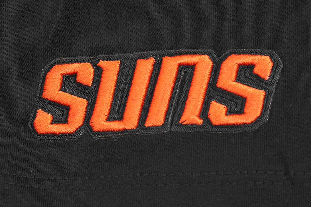 NBA PHOENIX SUNS SCRIPT TAIL WOMEN'S SINGLE JERSEY BOXY TEE (BLACK ...