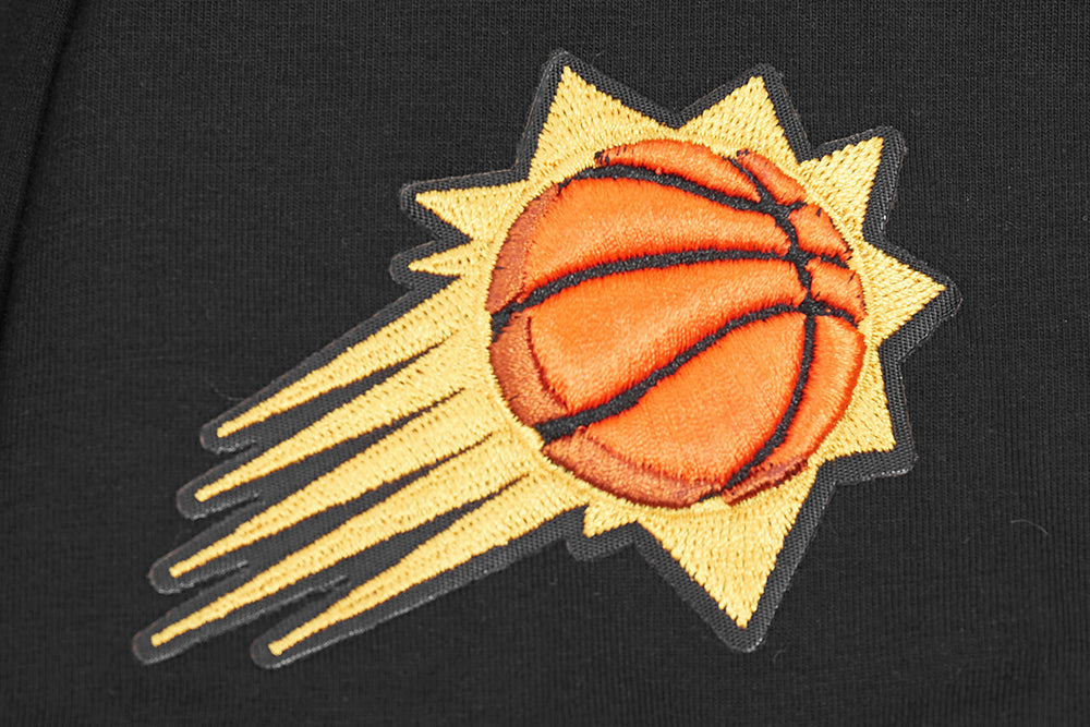 NBA PHOENIX SUNS SCRIPT TAIL WOMEN'S SINGLE JERSEY BOXY TEE (BLACK ...