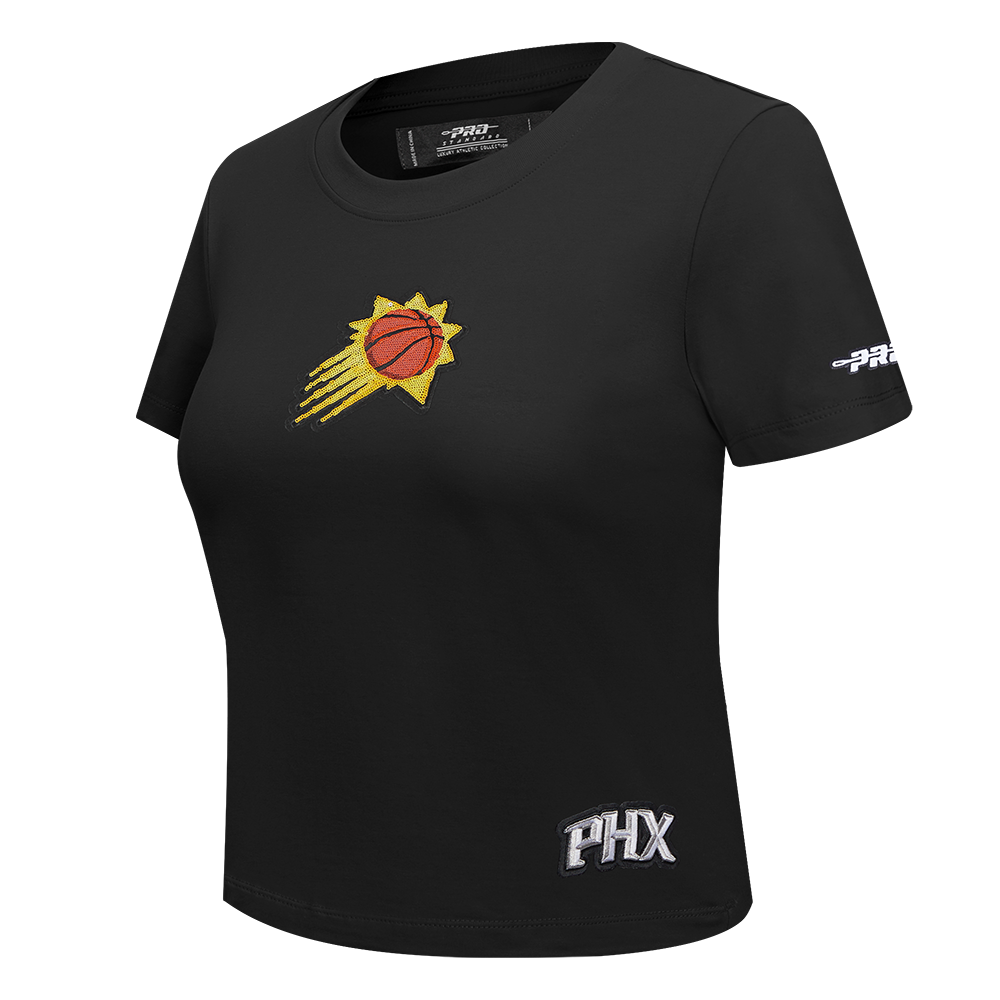 NBA PHOENIX SUNS GAME DAY CLASSICS WOMEN'S SJ BABY DOLL TEE (BLACK)
