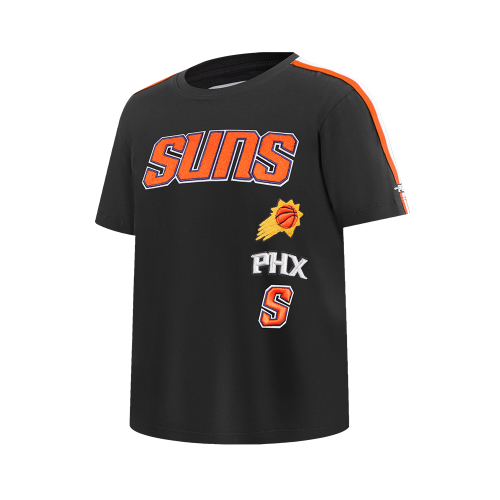 NBA PHOENIX SUNS RETRO CLASSIC SINGLE JERSEY BIG BOYS SINGLE JERSEY TAPING TEE (BLACK/ORANGE)