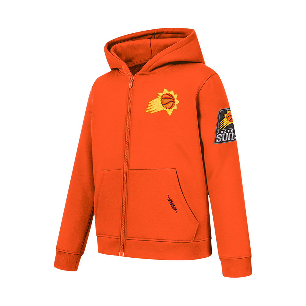 NBA PHOENIX SUNS CLASSIC BIG BOYS FLC FZ PO HOODIE (ORANGE)