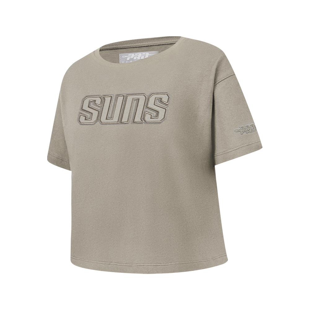 NBA PHOENIX SUNS NEUTRAL BIG GIRLS SS BOXY TEE (TAUPE)