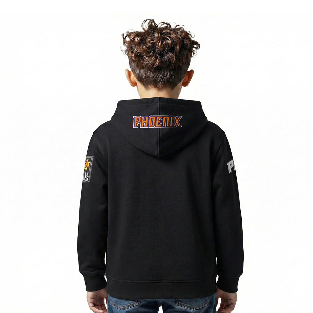 NBA PHOENIX SUNS CLASSIC LITTLE BOYS FLEECE PULLOVER HOODIE (BLACK)
