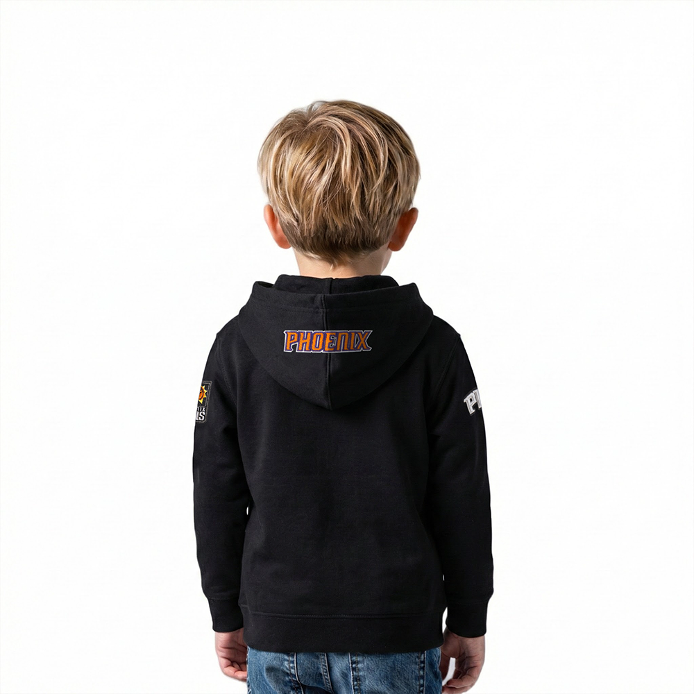 NBA PHOENIX SUNS CLASSIC TODDLER BOYS FLEECE PULLOVER HOODIE (BLACK)