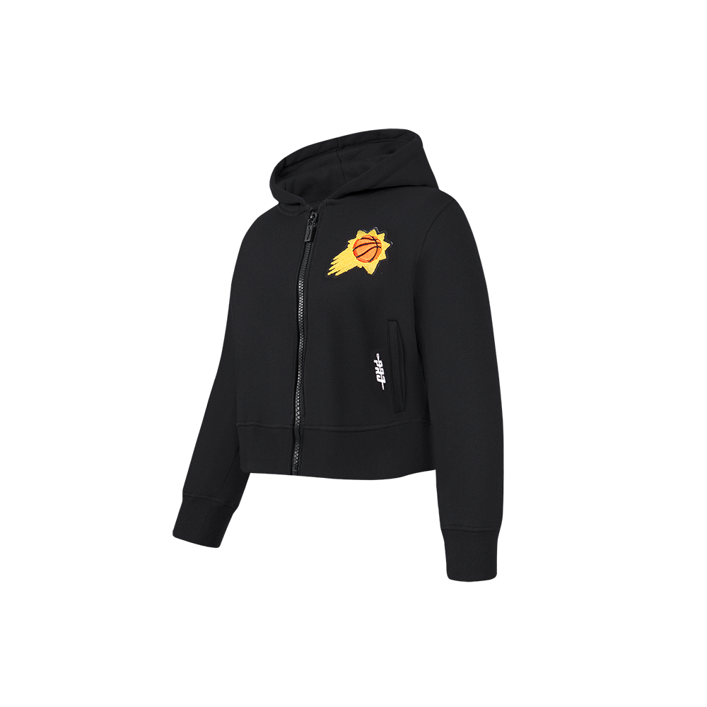 NBA PHOENIX SUNS CLASSIC TODDLER GIRLS FLEECE FULL ZIP HOODIE  (BLACK)