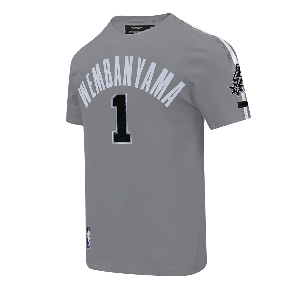 NBA SAN ANTONIO SPURS VICTOR WEMBANYAMA #1 CLASSIC PNN MEN'S SJ TAPI (GRAY)