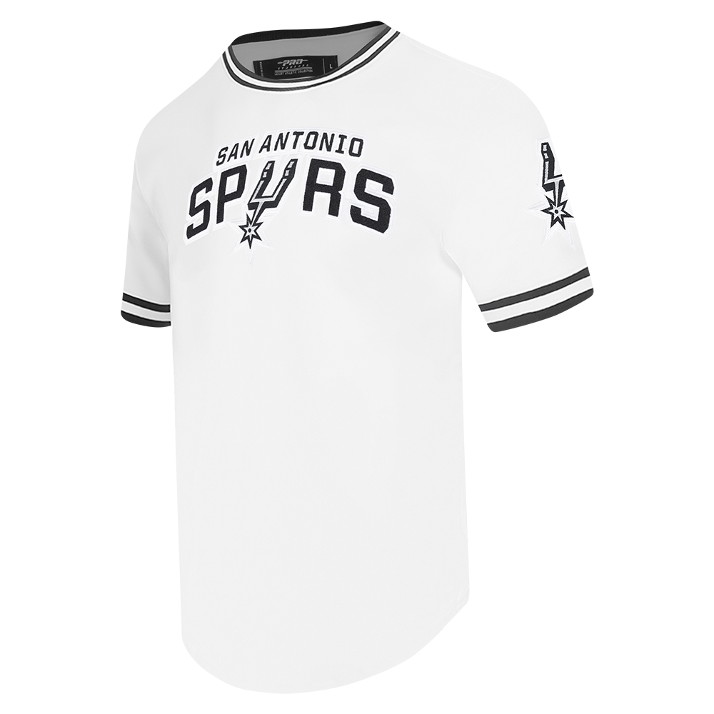 NBA SAN ANTONIO SPURS CLASSIC CHENILLE MEN'S DK TEE (WHITE/BLACK)