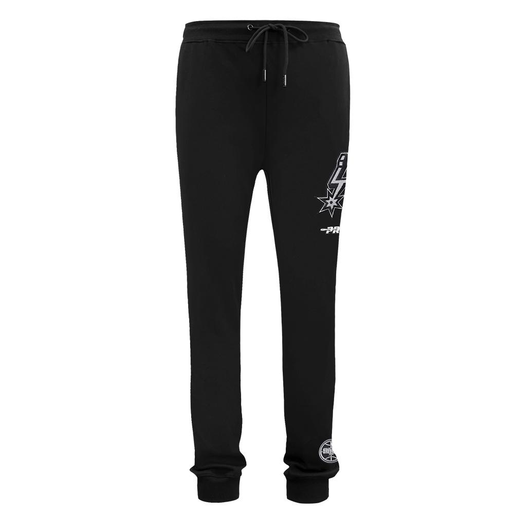NBA SAN ANTONIO SPURS CLASSIC MEN'S CHENILLE DK JOGGER (BLACK)