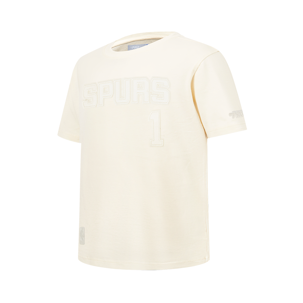 NBA SAN ANTONIO SPURS Victor Wembanyama #1 NEUTRAL PNN BIG BOY'S SS TEE (EGGSHELL)