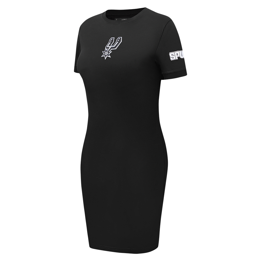 NBA SAN ANTONIO SPURS CLASSIC WOMEN'S BODY CON DRESS (BLACK)