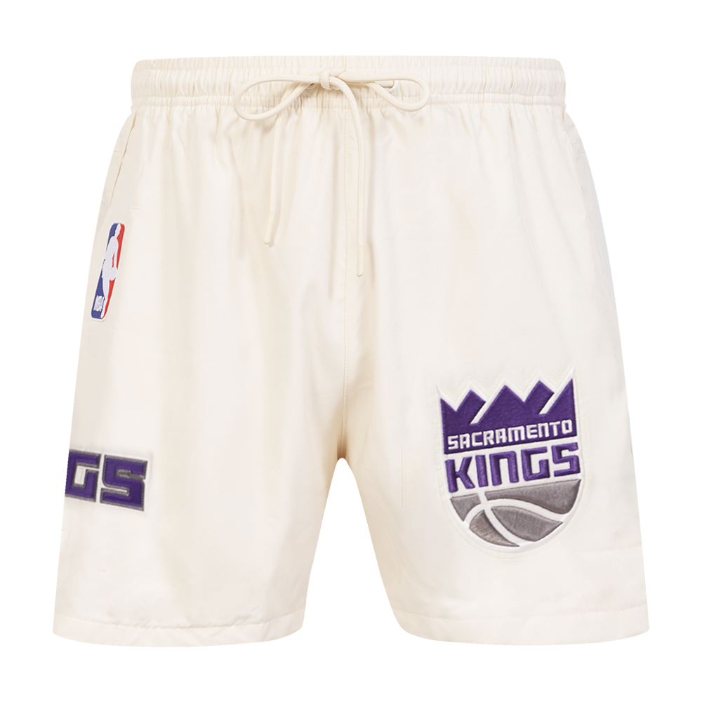 NBA SACRAMENTO KINGS CLASSIC WOVEN MEN'S SHORT (EGGSHELL)
