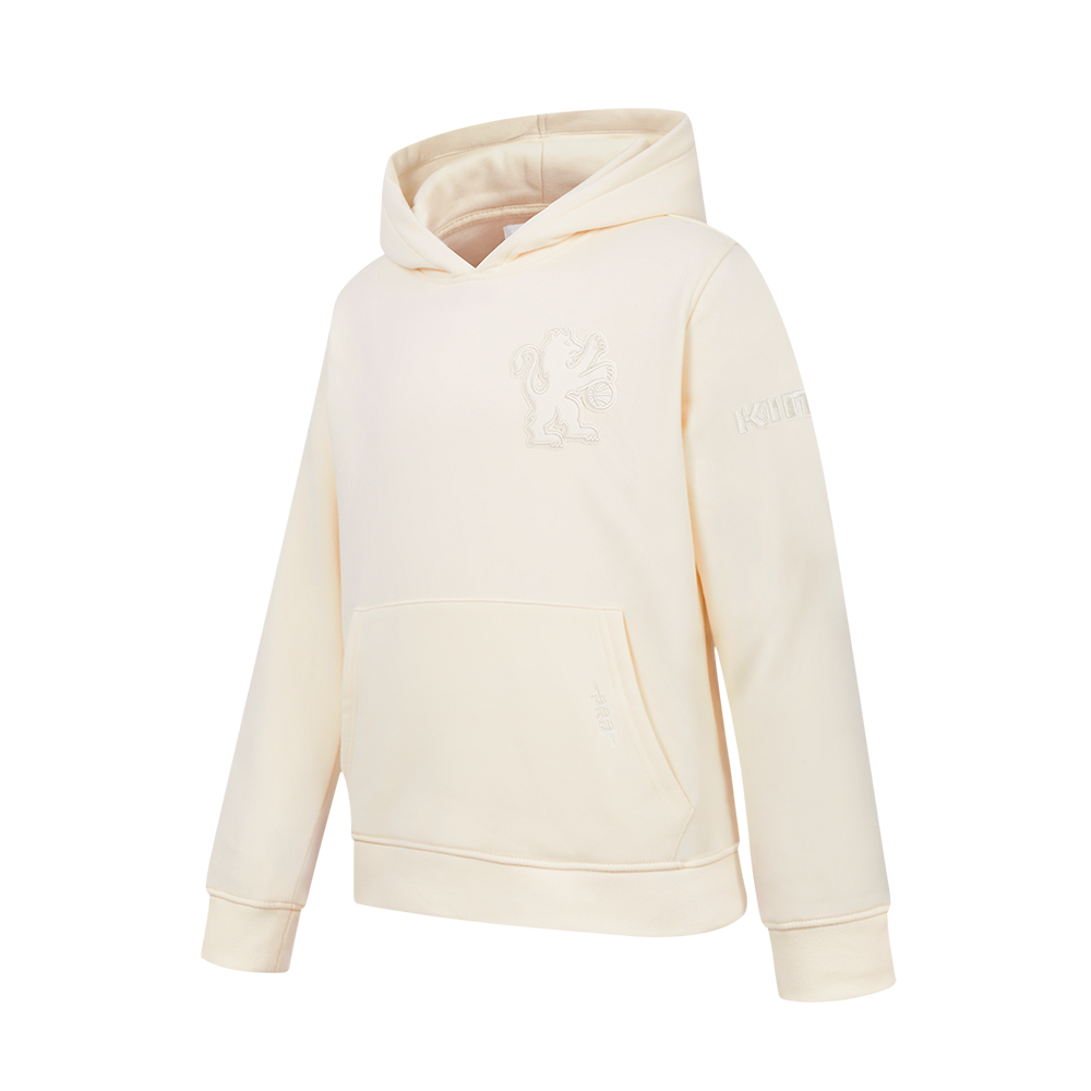 NBA SACRAMENTO KINGS NEUTRAL BIG BOYS FLC PO HOODIE (EGGSHELL)