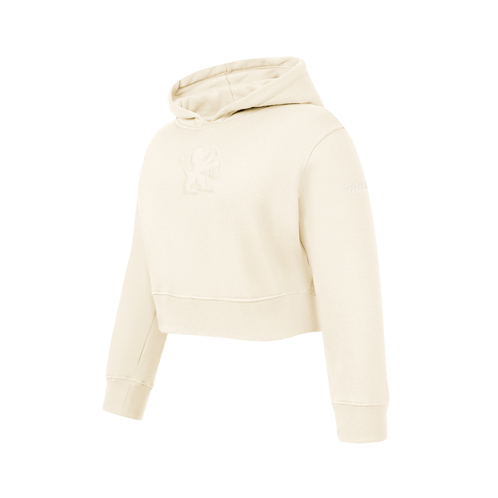 NBA SACRAMENTO KINGS NEUTRAL BIG GIRLS FLC PO HOODIE (EGGSHELL)