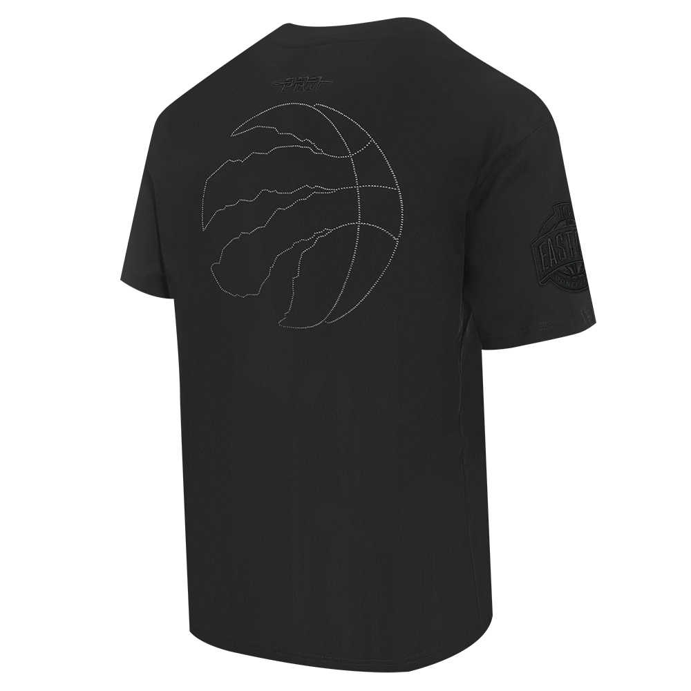 NBA TORONTO RAPTORS BLACKOUT MEN'S CJ DROP SHOULDER TEE (BLACK)