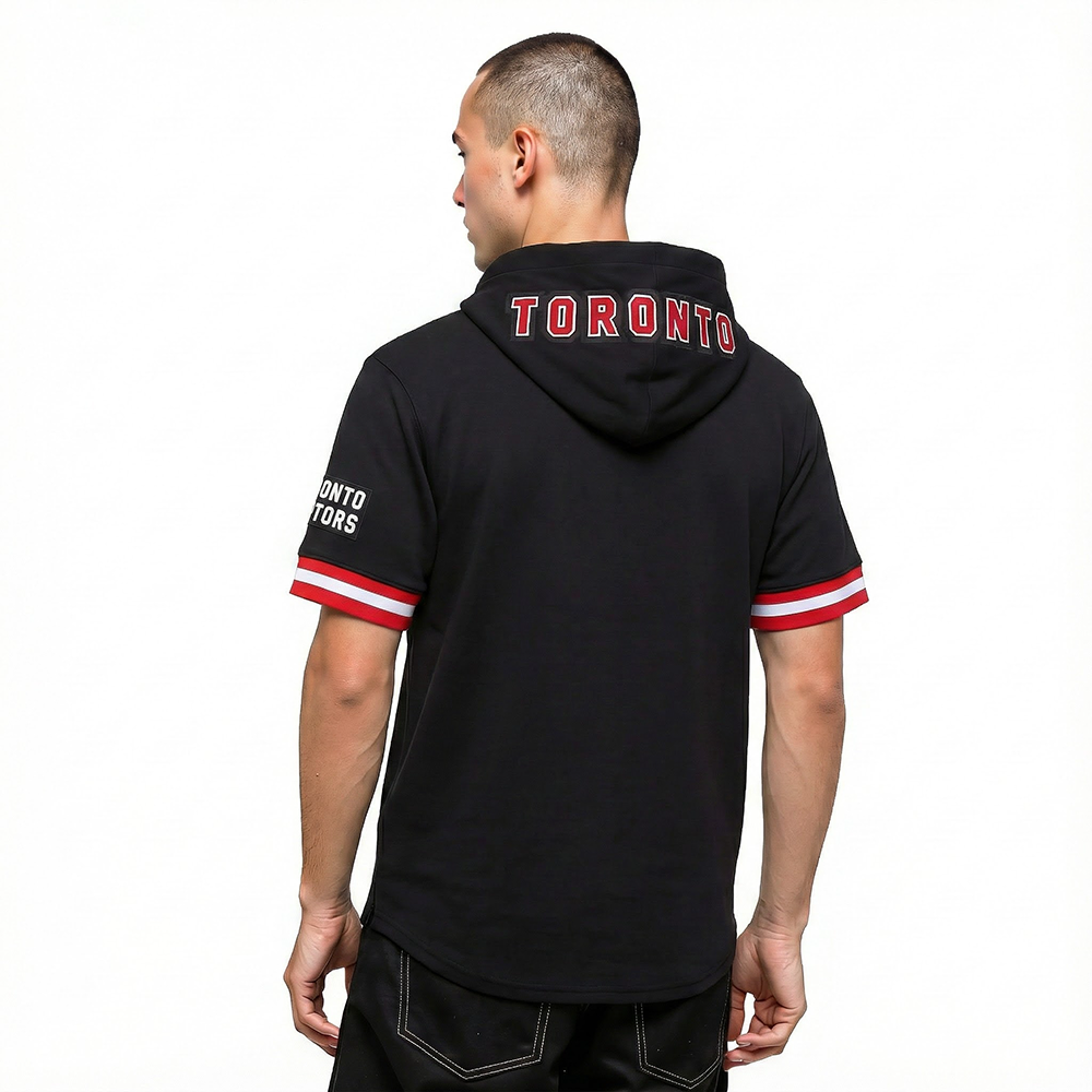 NBA TORONTO RAPTORS SCOTTIE BARNES #4 CLASSIC PNN MEN'S SS PO HOODIE (BLACK/RED)