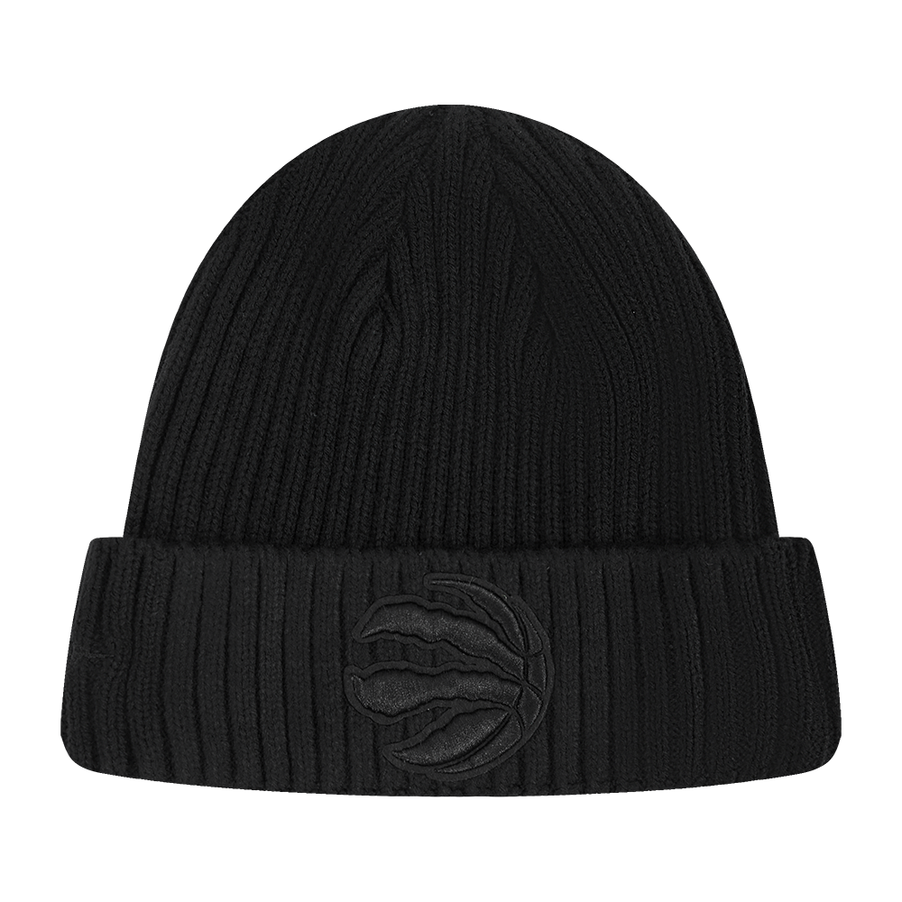 NBA TORONTO RAPTORS BLACKOUT UNLINED PRO BEANIE CUFFED (BLACK)