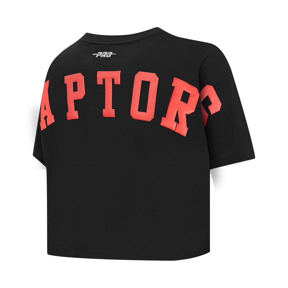 TORONTO RAPTORS WINGSPAN WOMEN'S SJ BOXY TEE (BLACK)