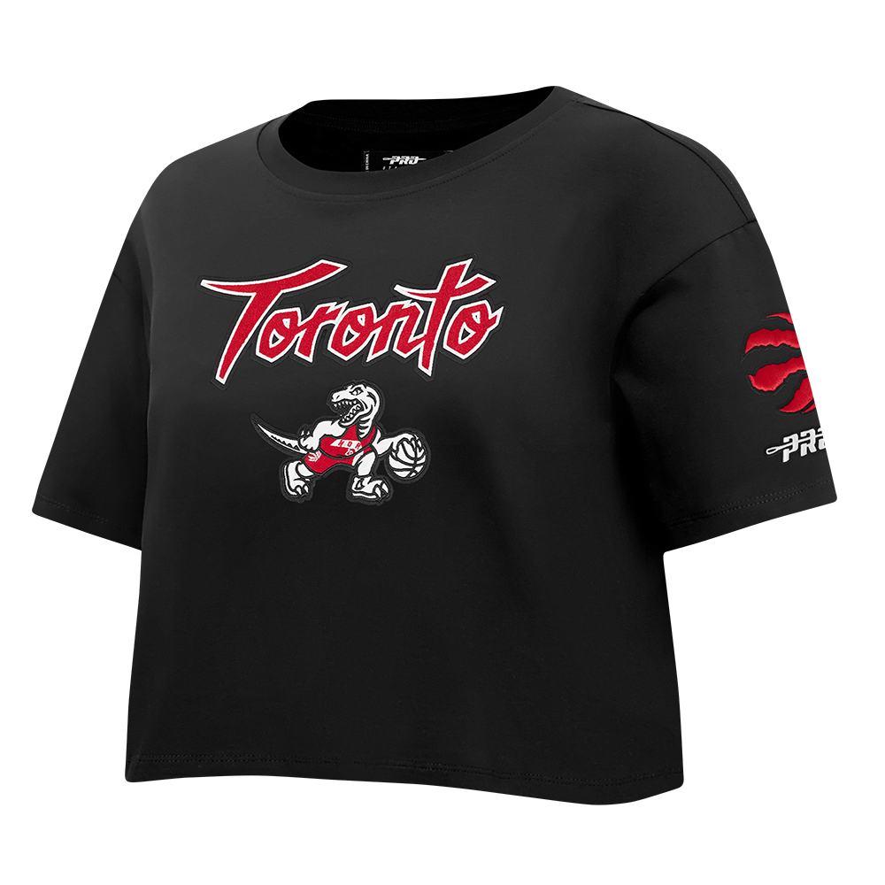 NBA TORONTO RAPTORS CITY EDITION 25-26 WOMEN'S SJ BOXY TEE (BLACK)