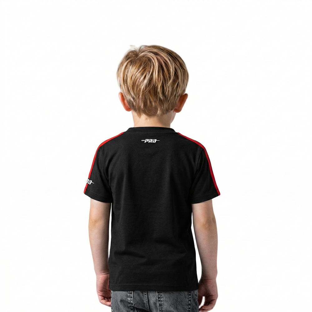 NBA TORONTO RAPTORS RETRO CLASSIC TODDLER BOYS SHORT SLEEVE TAPING TEE(BLACK/RED)