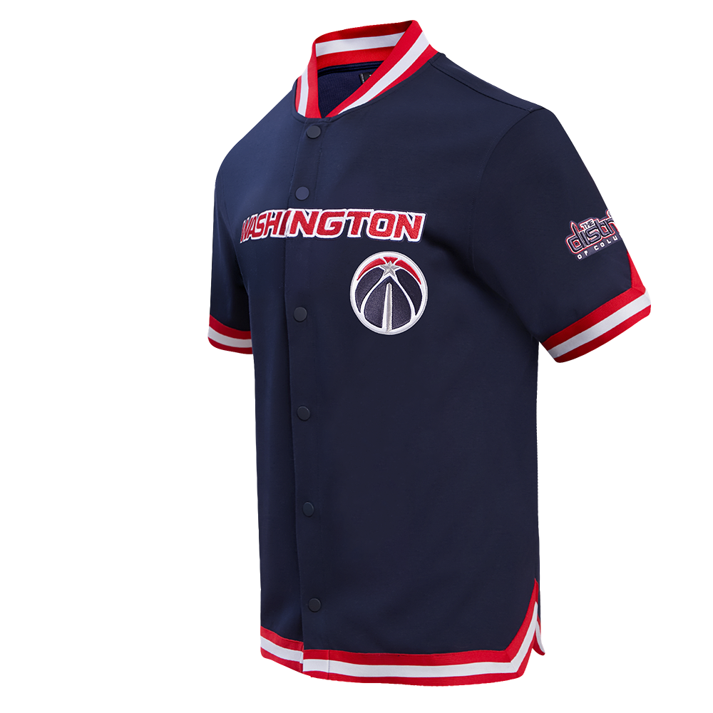WASHINGTON WIZARDS CLASSIC MEN'S WARM UP JACKET (MIDNIGHT NAVY/RED)