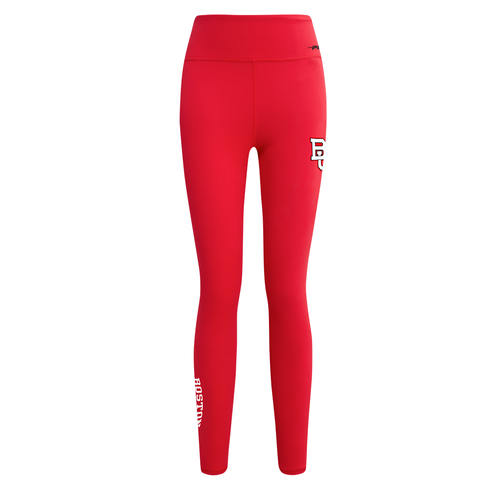 BOSTON UNIVERSITY CLASSIC WOMEN'S HIGH WAIST JERSEY LEGGING (RED)