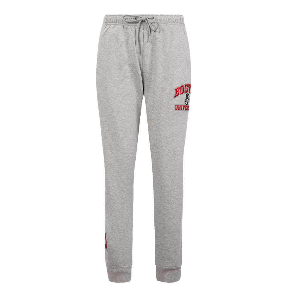 BOSTON UNIVERSITY CLASSIC WOMEN'S FLEECE SWEATPANT (HEATHER GREY)