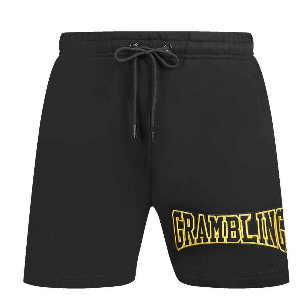 COLLEGE GRAMBLING STATE UNIVERSITY CREST EMBLEM MEN'S FLC SHORT (BLACK)