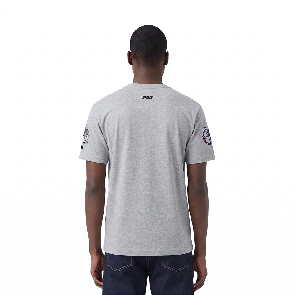 GONZAGA UNIVERSITY CLASSIC MEN'S STACKED LOGO TEE (HEATHER GREY)
