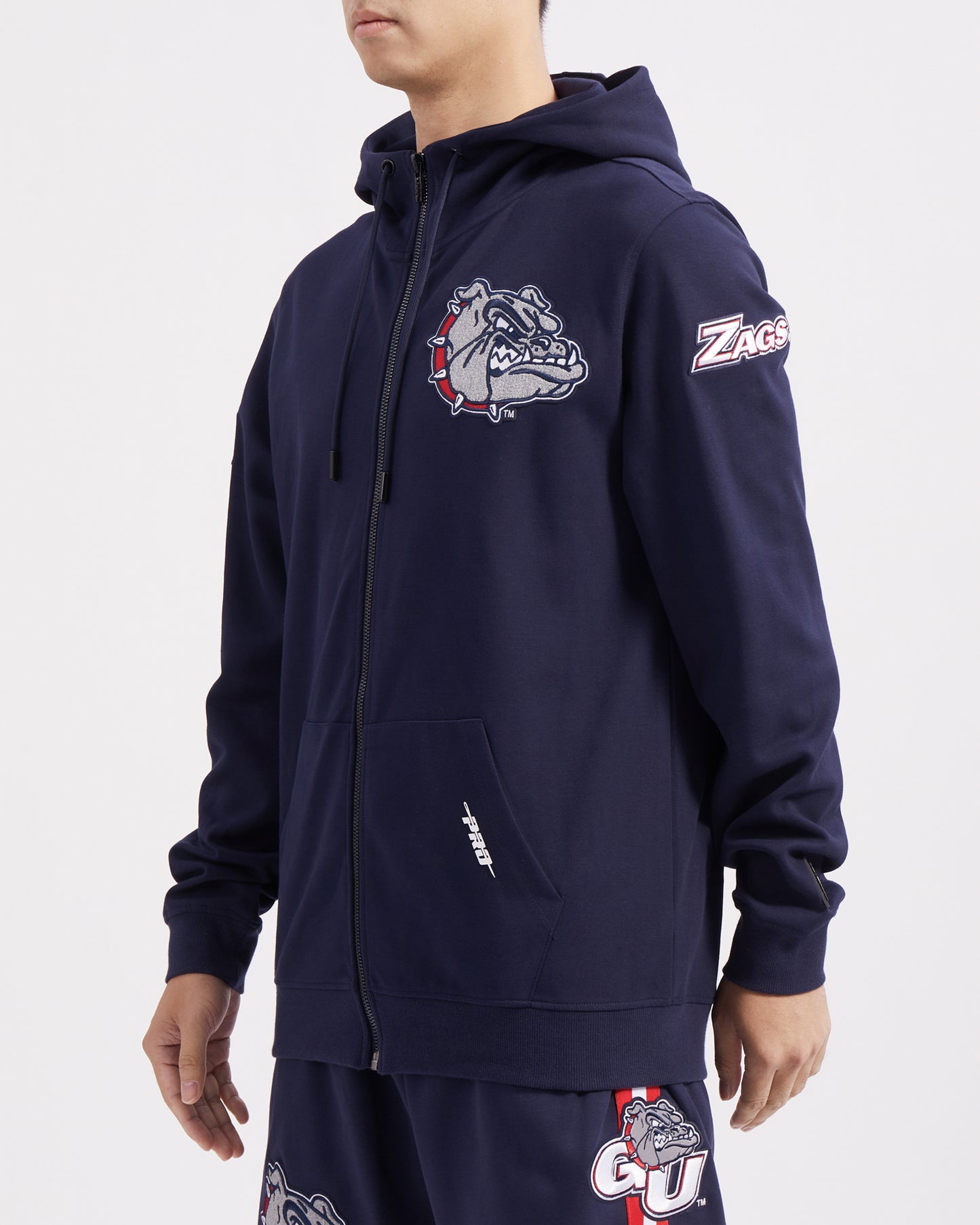 GONZAGA UNIVERSITY CLASSIC MEN'S FZ PO HOODIE (MIDNIGHT NAVY)