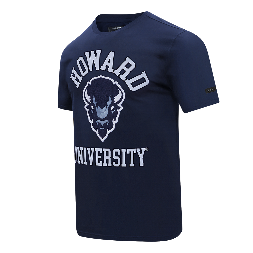HOWARD UNIVERSITY CLASSIC MEN'S STACKED LOGO TEE (MIDNIGHT NAVY)