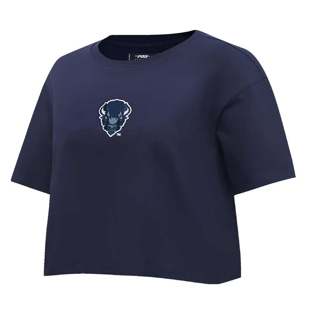 COLLEGE HOWARD UNIVERSITY WINGSPAN WOMEN'S SJ BOXY TEE (MIDNIGHT NAVY)