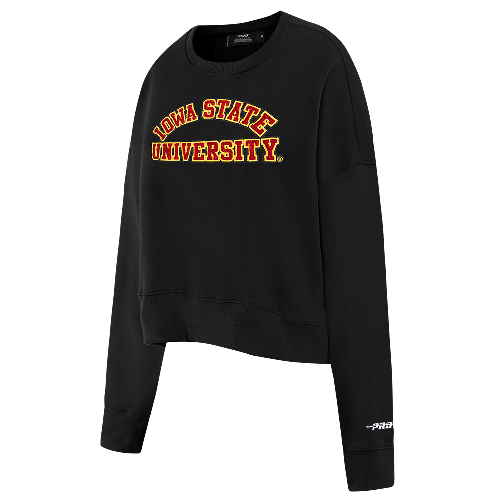 COLLEGE IOWA STATE UNIVERSITY COLLEGE CLASSIC ESSENTIALS WOMEN'S FLC CREWN (BLACK)