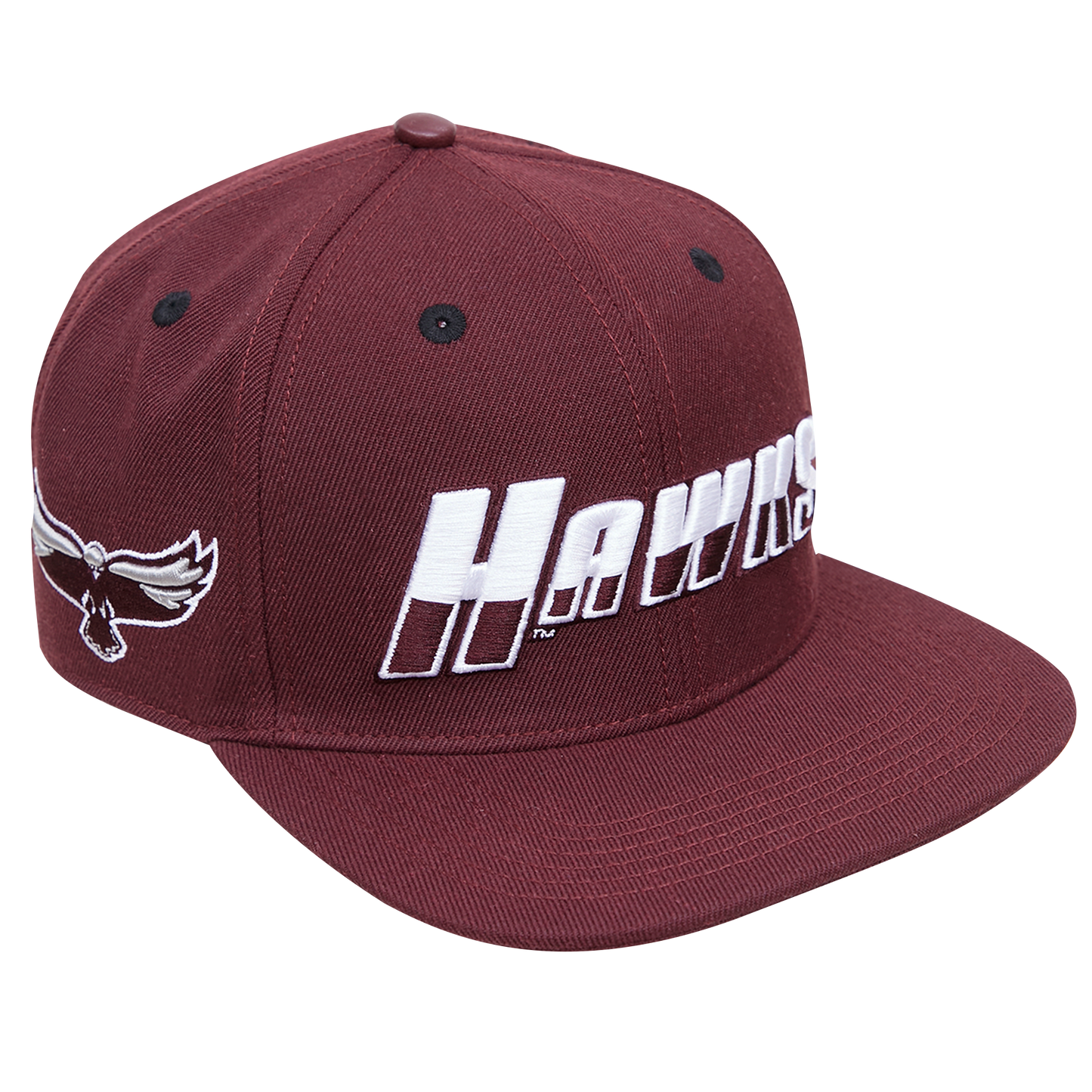 MARYLAND EASTERN SHORE CLASSIC UNISEX STACKED LOGO WOOL SNAPBACK HA (WINE)