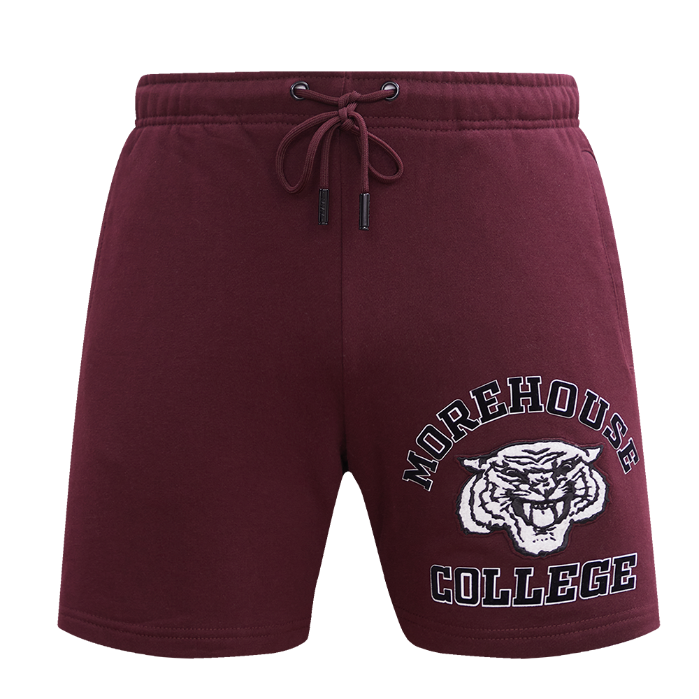 MOREHOUSE COLLEGE CLASSIC MEN'S STACKED LOGO SHORT (WINE)